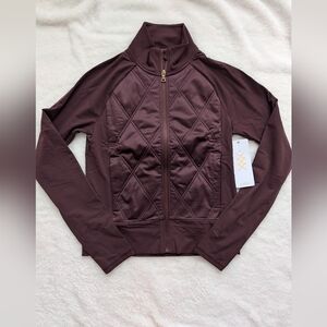 RHONE Women's Alpine Quilted Maroon Jacket